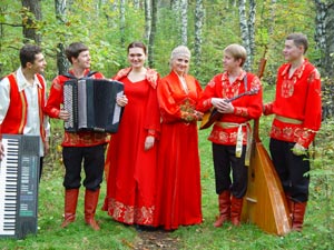 Музыканты ансамбля «Русская тройка»